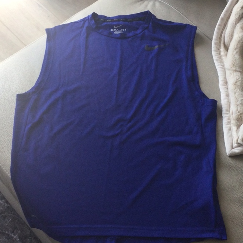 Nike, L, Blue, Dri fit tank